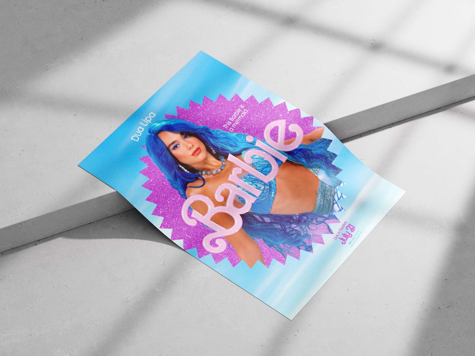 Dua Lipa as a mermaid Barbie from the Barbie franchise Dua Lipa - Mermaid Barbie