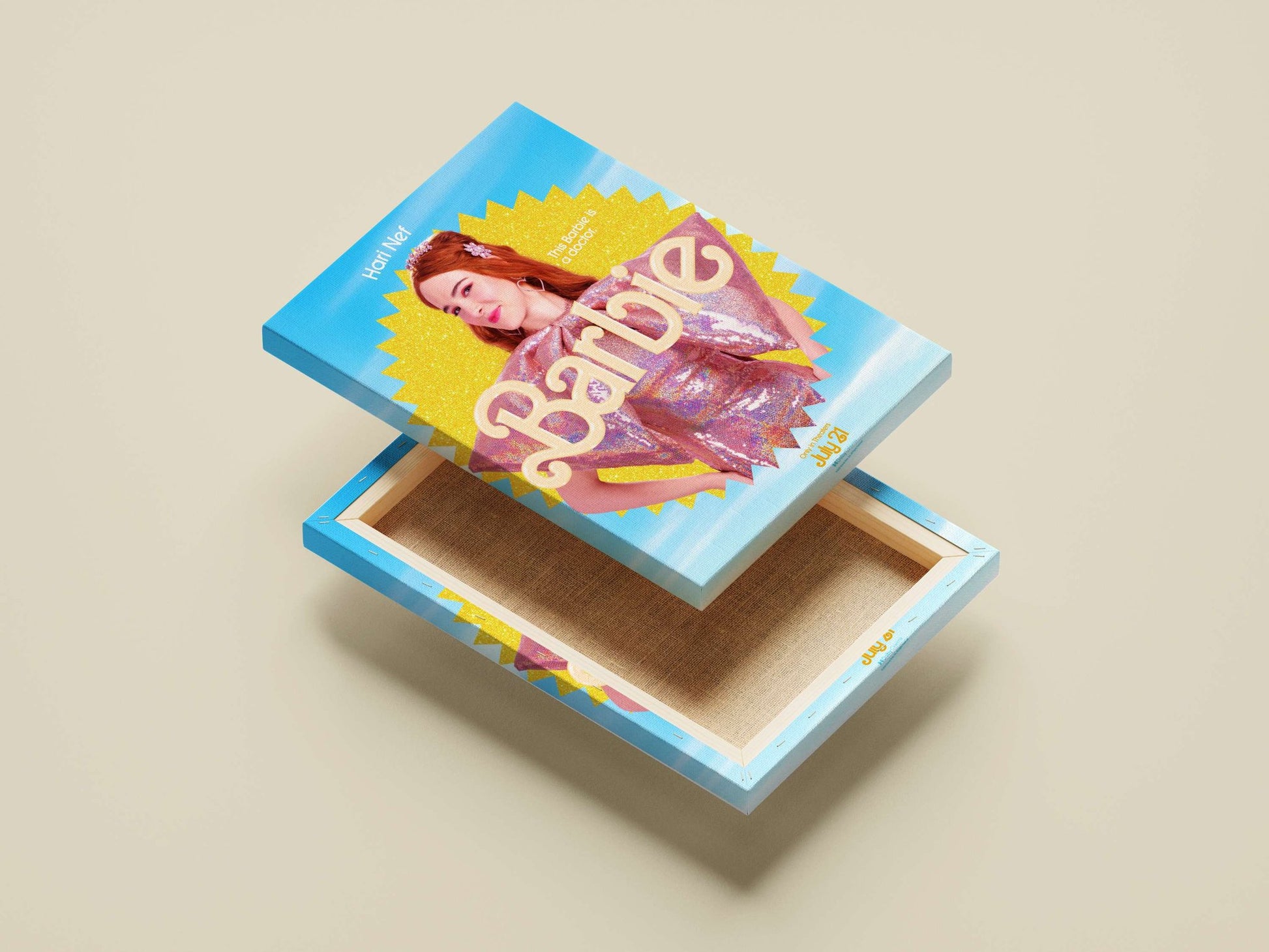 Barbie (the 2023 film character portrayed by Hari Nef) Barbie - Iconic Pop Art Poster