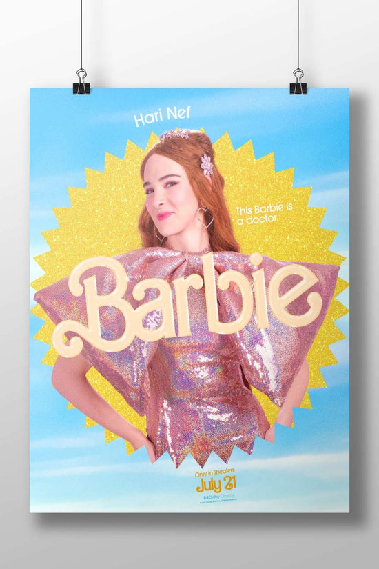Barbie (the 2023 film character portrayed by Hari Nef) Barbie - Iconic Pop Art Poster