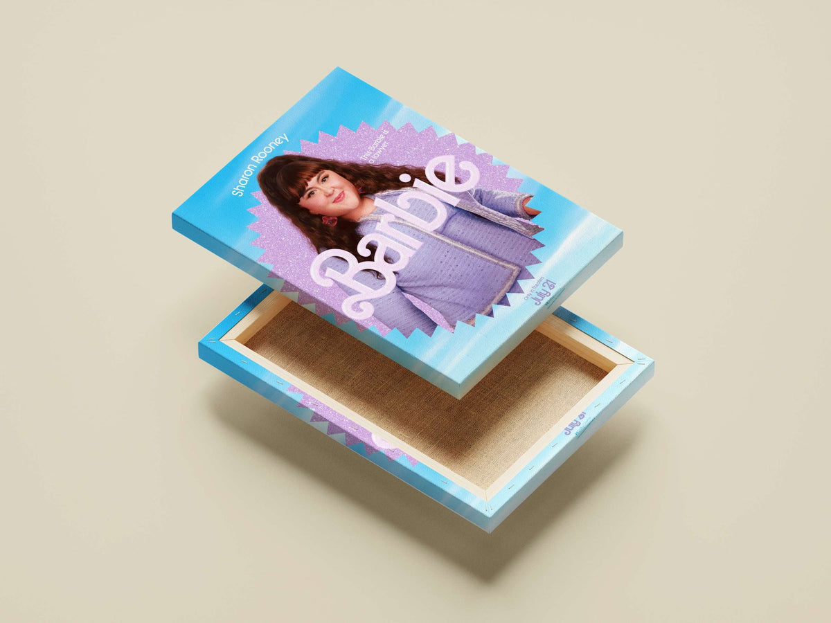 Sharon Rooney (real name) as a lawyer-themed Barbie character in the Barbie franchise Barbie Law