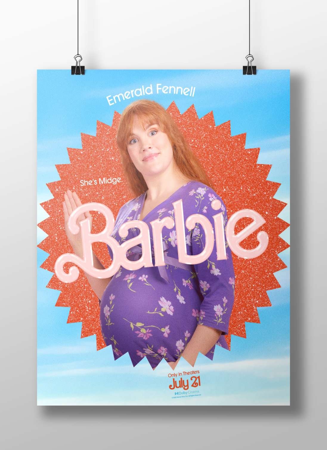 Midge, a character from the Barbie franchise Midge - Fashionista Pop Art Poster