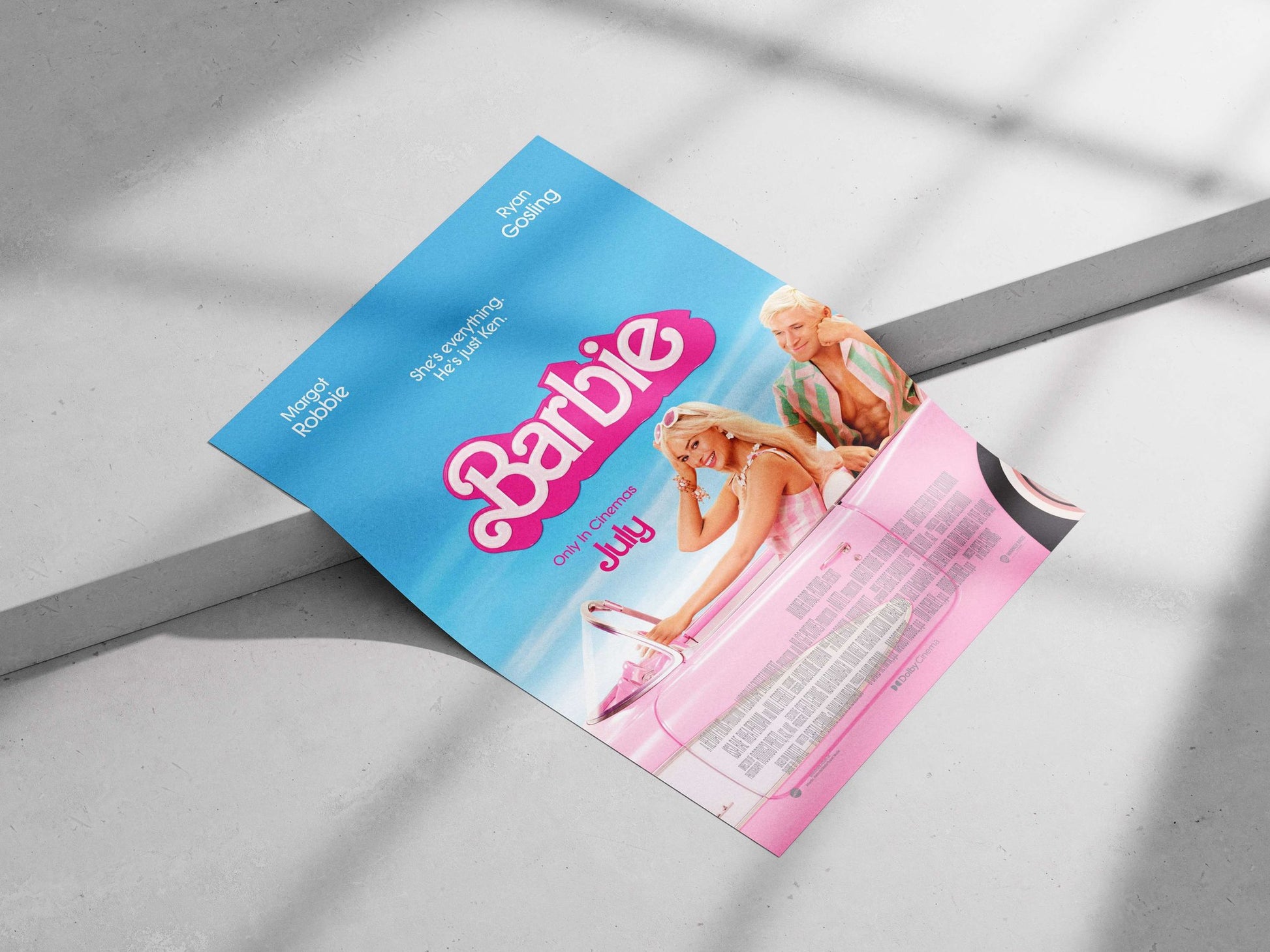 The 2023 "Barbie" film (part of the Barbie franchise, starring Margot Robbie and Ryan Gosling)