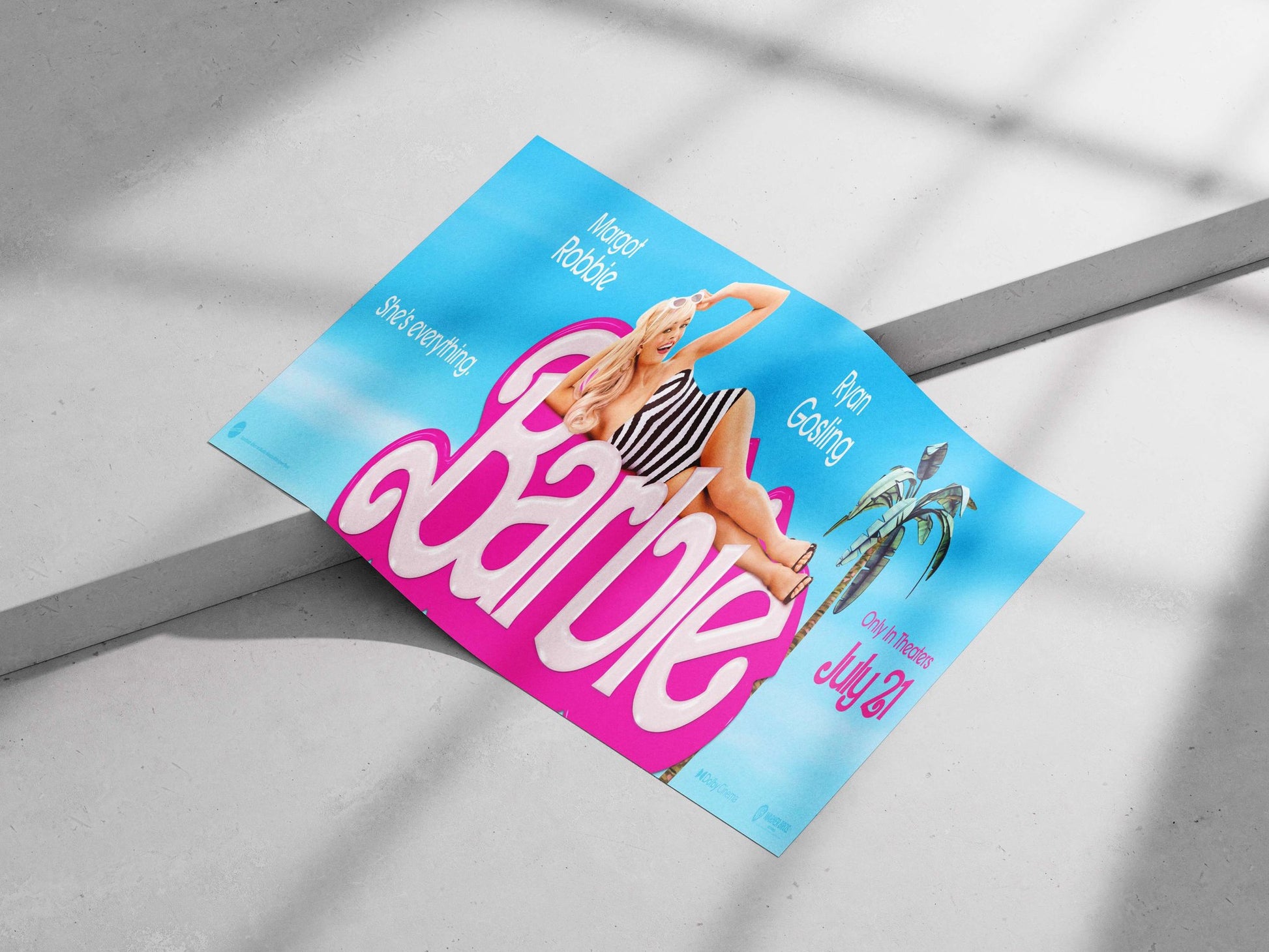 The movie "Barbie" (confirmed by Tesseract OCR's misread text referencing "Barbie" as the franchise) Barbie