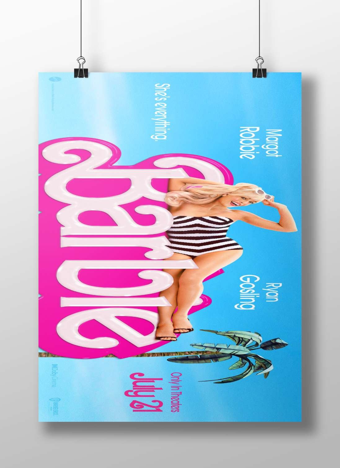 The movie "Barbie" (confirmed by Tesseract OCR's misread text referencing "Barbie" as the franchise) Barbie