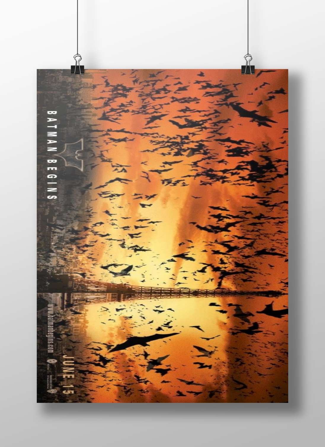 Batman Begins Bruce Wayne - Dark Knight Noir Poster