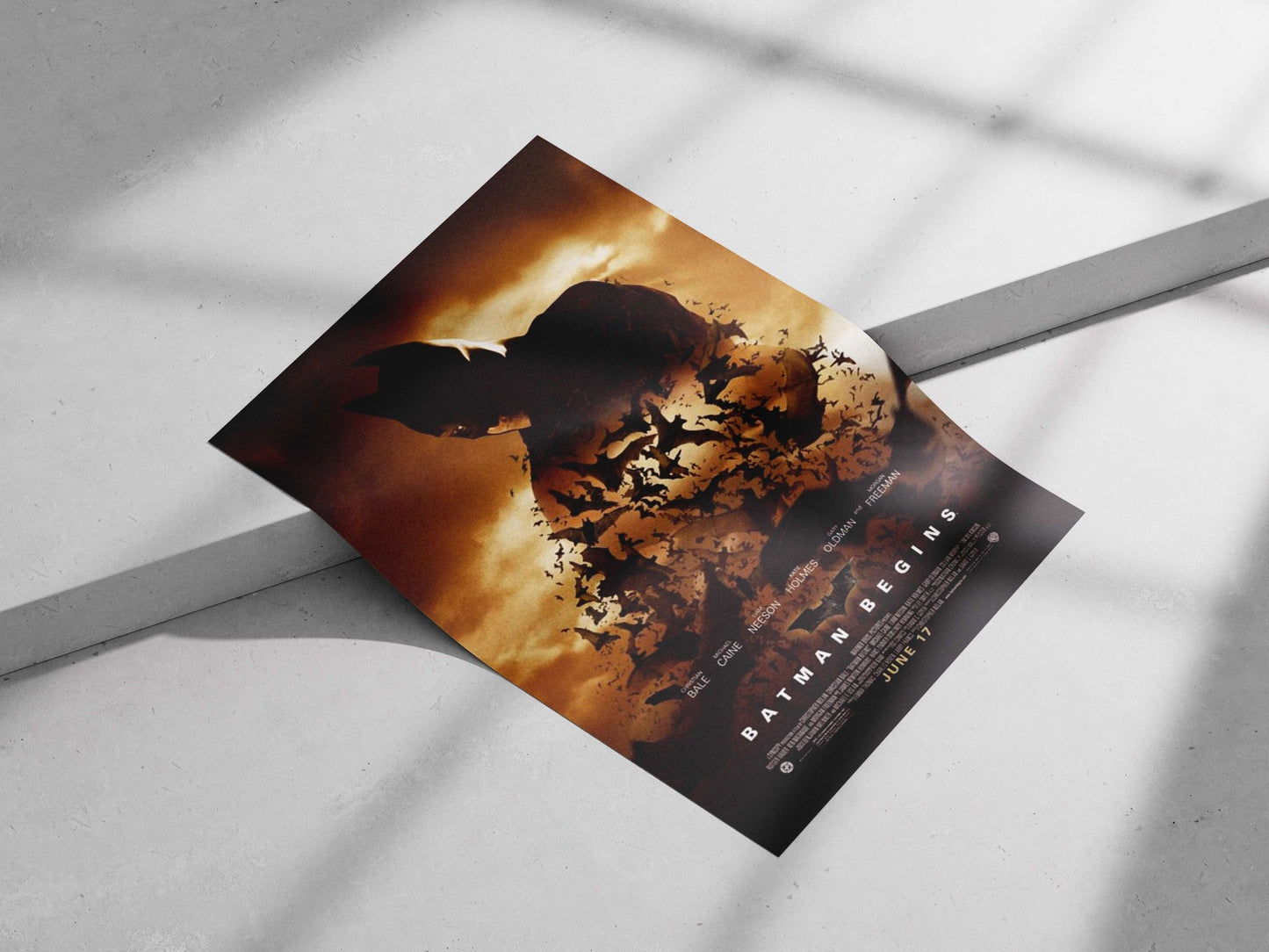 Batman (DC Comics franchise, specifically the film "Batman Begins") Bruce Wayne - Gotham Icon Poster