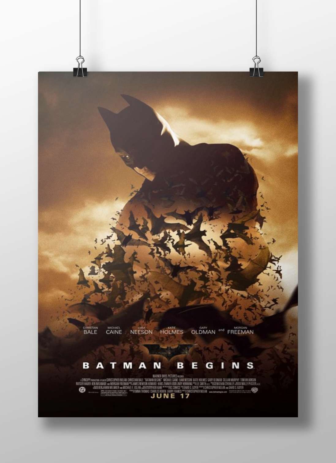 Batman (DC Comics franchise, specifically the film "Batman Begins") Bruce Wayne - Gotham Icon Poster
