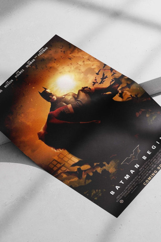 Batman (character) from the Batman franchise in "Batman Begins" Batman Begins - Noir Vigilante Poster
