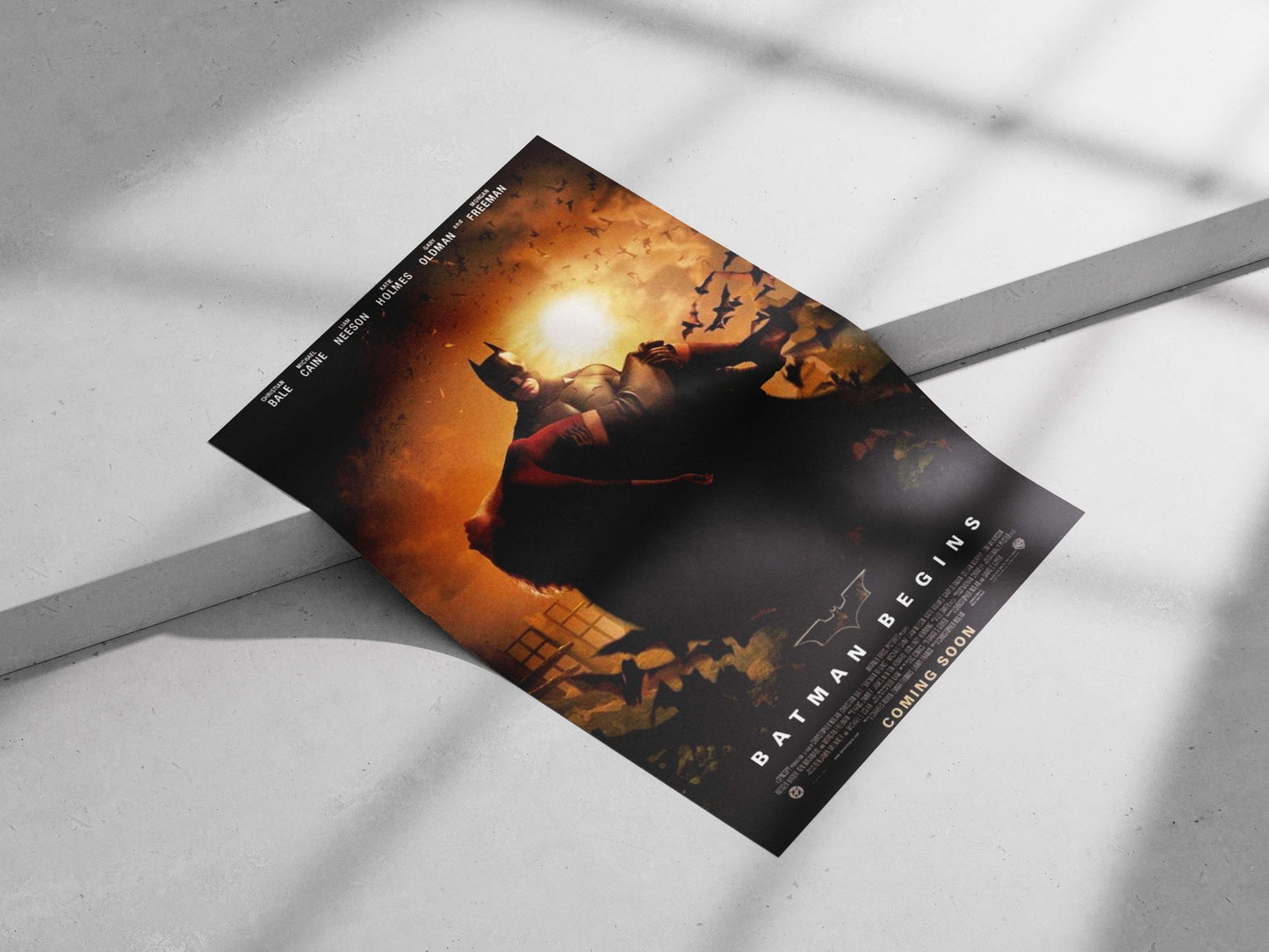 Batman (character) from the Batman franchise in "Batman Begins" Batman Begins - Noir Vigilante Poster