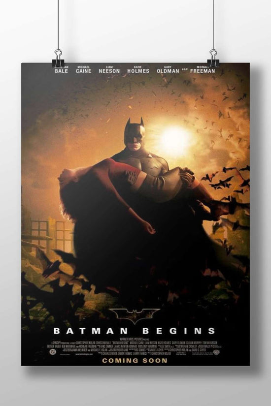 Batman (character) from the Batman franchise in "Batman Begins" Batman Begins - Noir Vigilante Poster