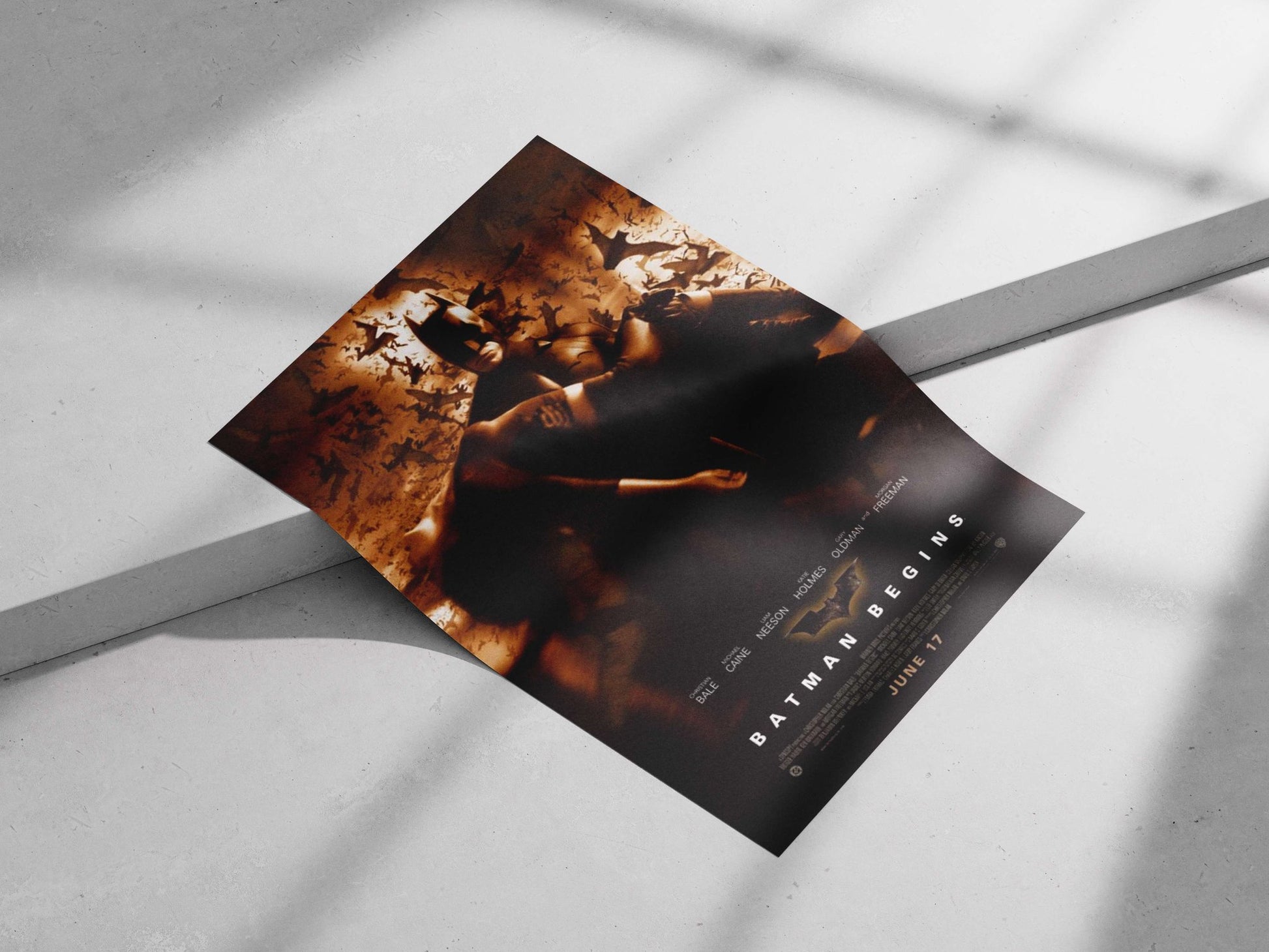 Batman (from the Batman franchise, specifically "Batman Begins") Batman - Dark Knight Begins Poster