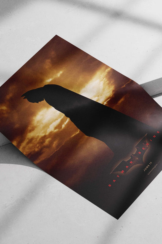 Batman (DC Comics superhero) from the movie *Batman Begins* Bruce Wayne - Dark Knight Poster