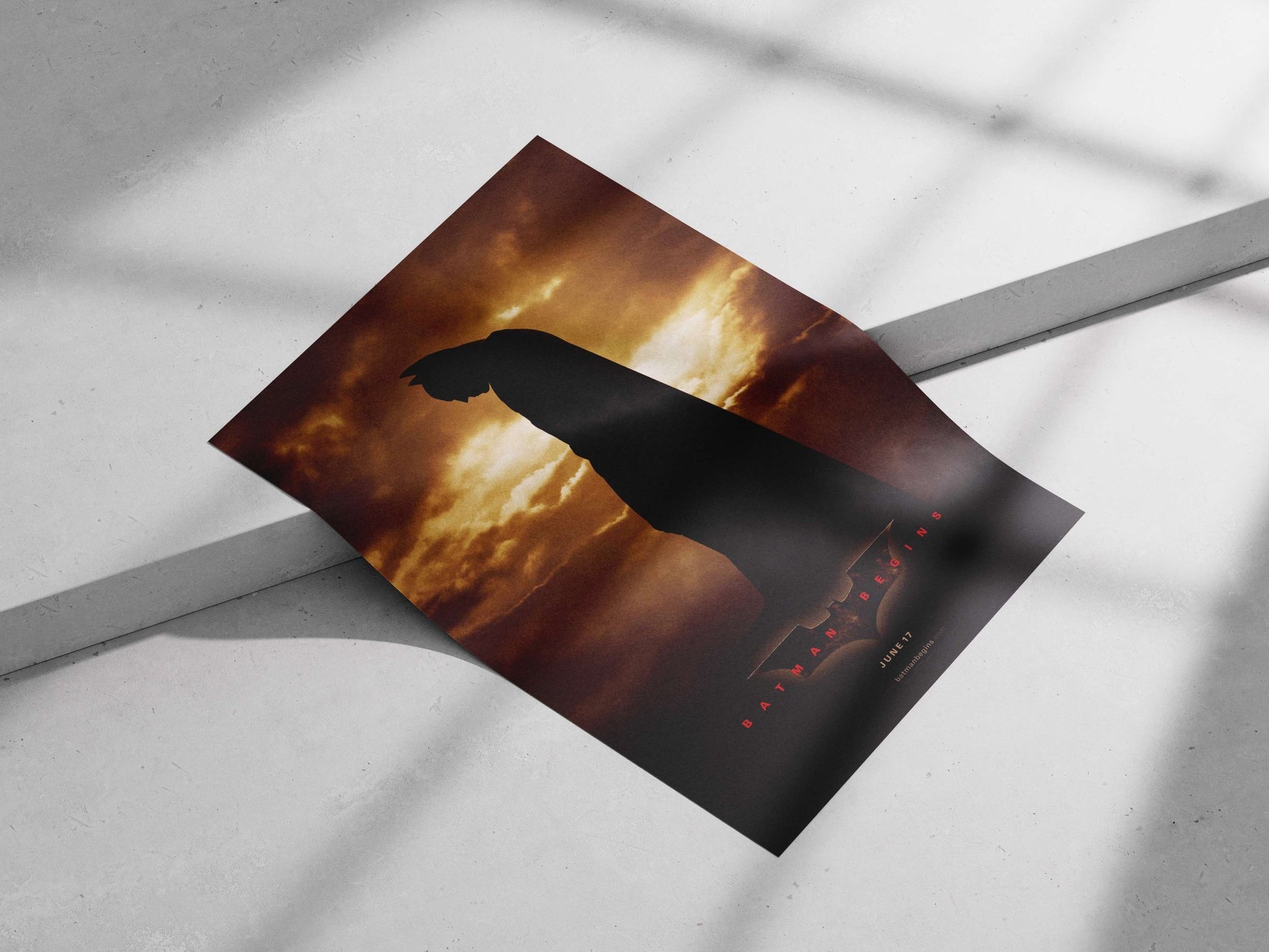 Batman (DC Comics superhero) from the movie *Batman Begins* Bruce Wayne - Dark Knight Poster