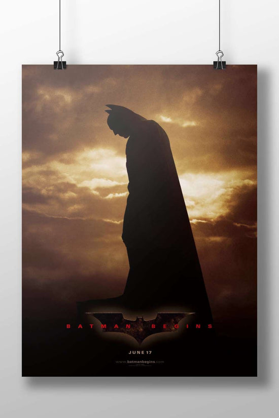 Batman (DC Comics superhero) from the movie *Batman Begins* Bruce Wayne - Dark Knight Poster