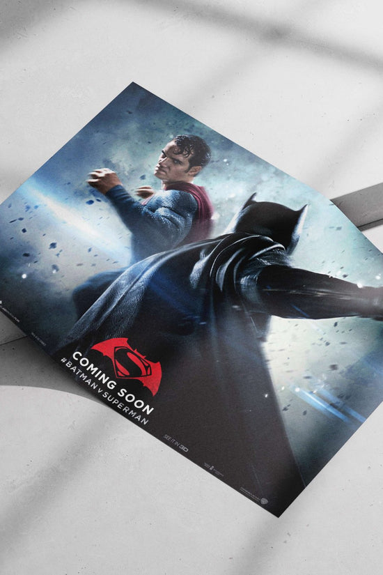 Batman and Superman from the DC Comics franchise, featured in the movie "Batman v Superman".