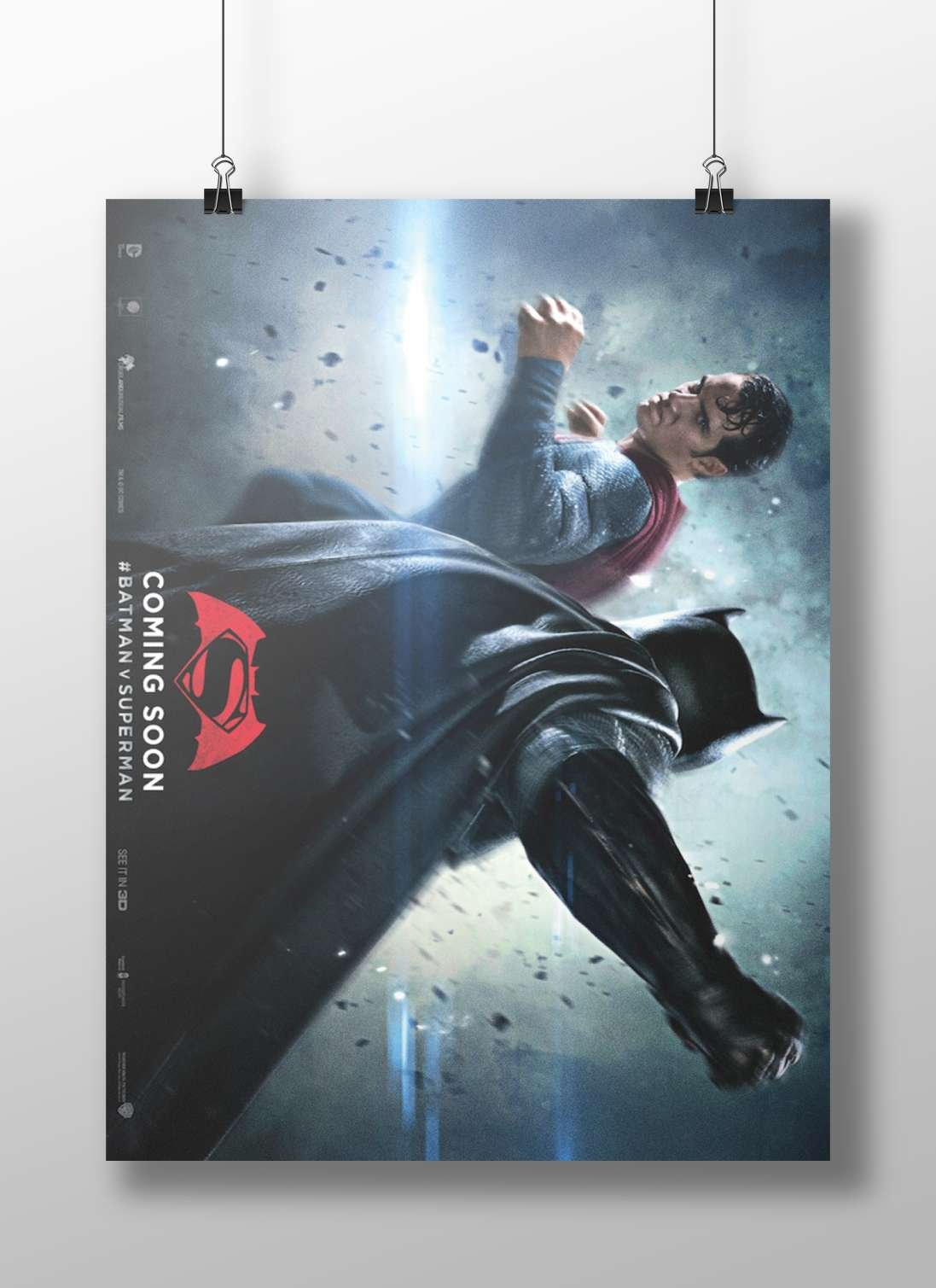 Batman and Superman from the DC Comics franchise, featured in the movie "Batman v Superman".