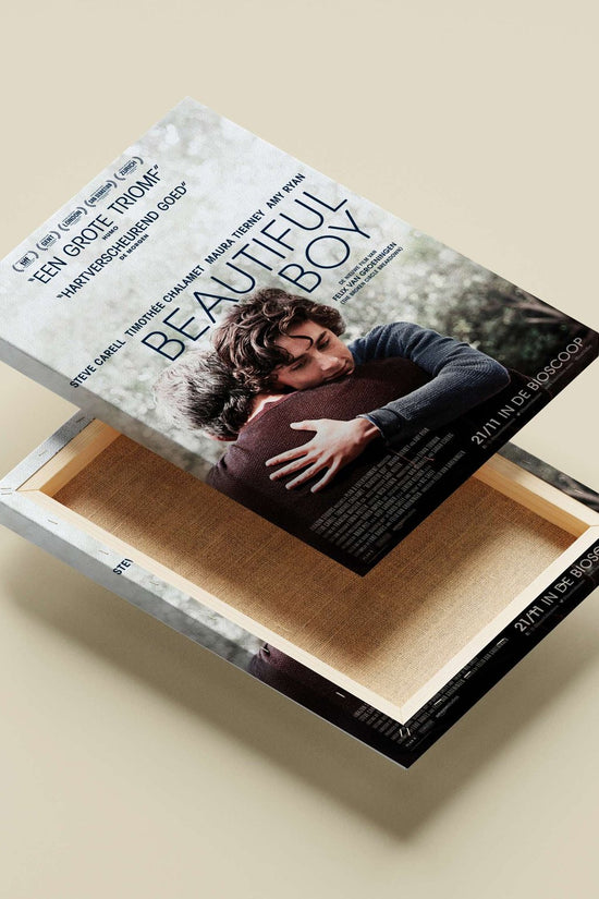 The movie "Beautiful Boy" (starring Steve Carell and Timothée Chalamet). Boy - Truthful Journey Poster