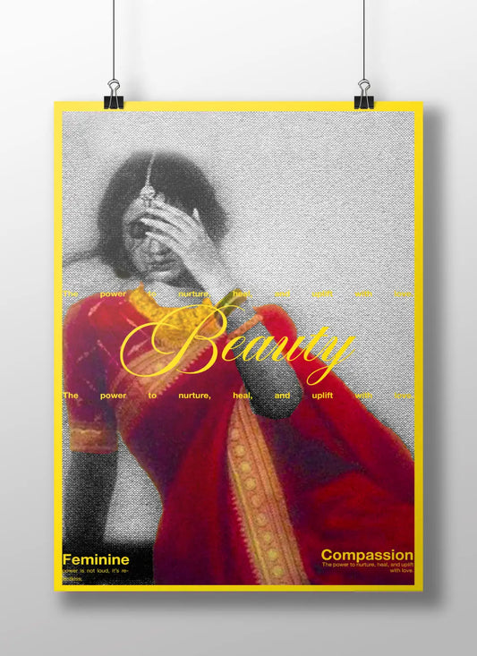"Feminine Beauty" - A Canvas of Strength and Compassion