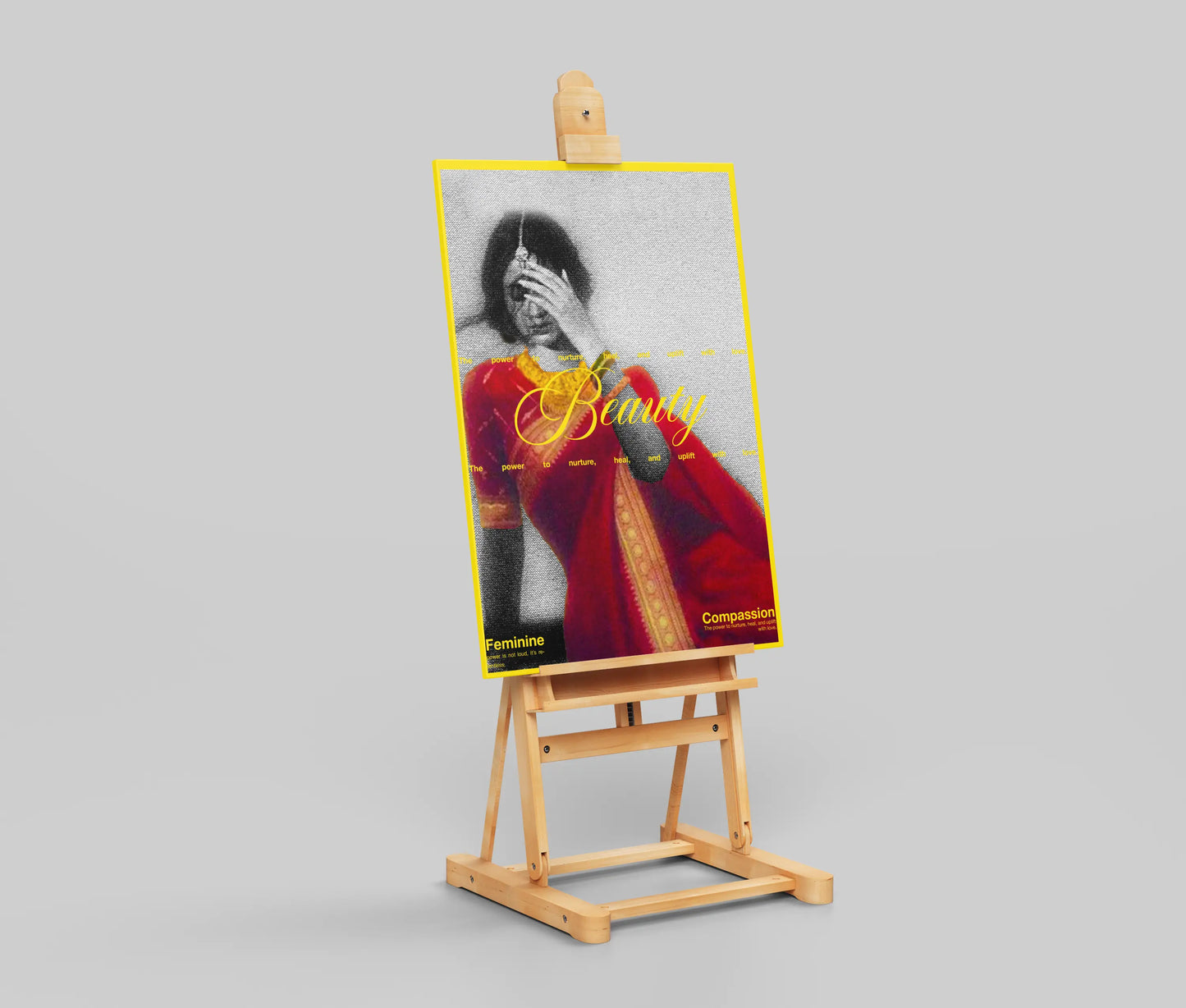 "Feminine Beauty" - A Canvas of Strength and Compassion