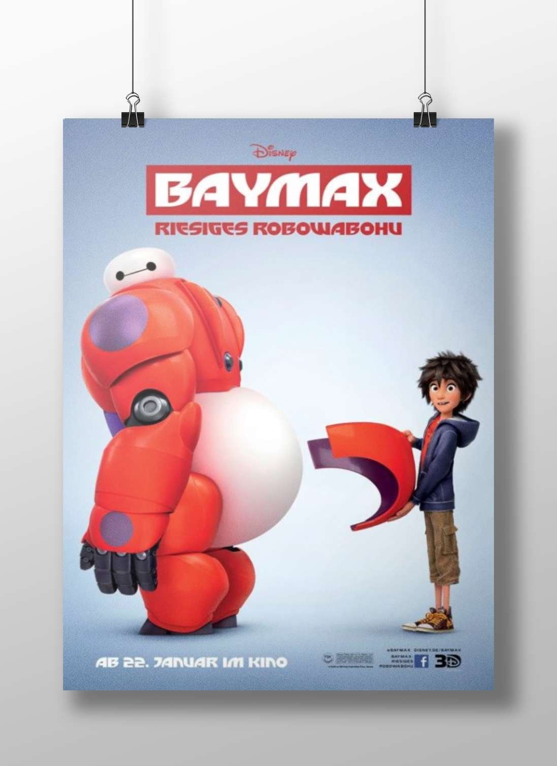 Baymax (character from Disney's "Big Hero 6") Baymax - Heartwarming Hero Poster