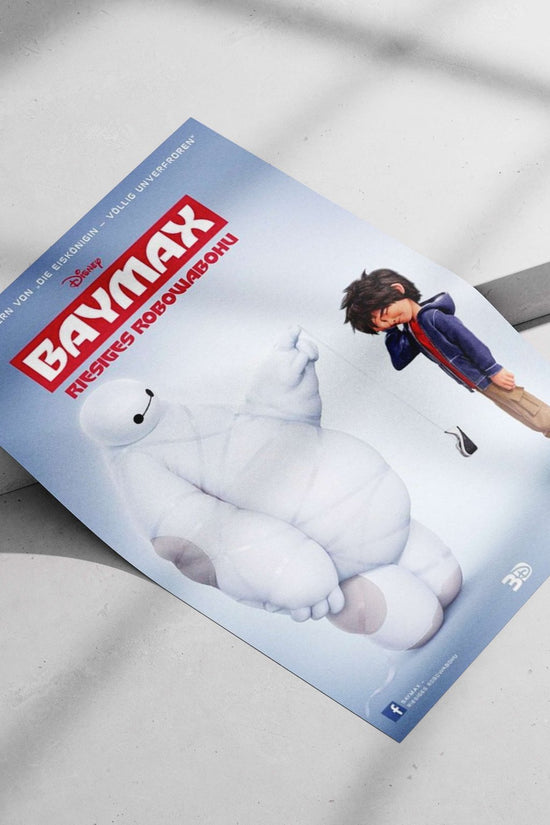 Baymax (character from Disney's Big Hero 6 franchise, confirmed by OCR text referencing "Die Eiskönigin"