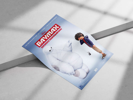 Baymax (character from Disney's Big Hero 6 franchise, confirmed by OCR text referencing "Die Eiskönigin"