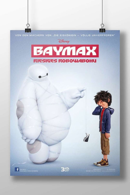 Baymax (character from Disney's Big Hero 6 franchise, confirmed by OCR text referencing "Die Eiskönigin"