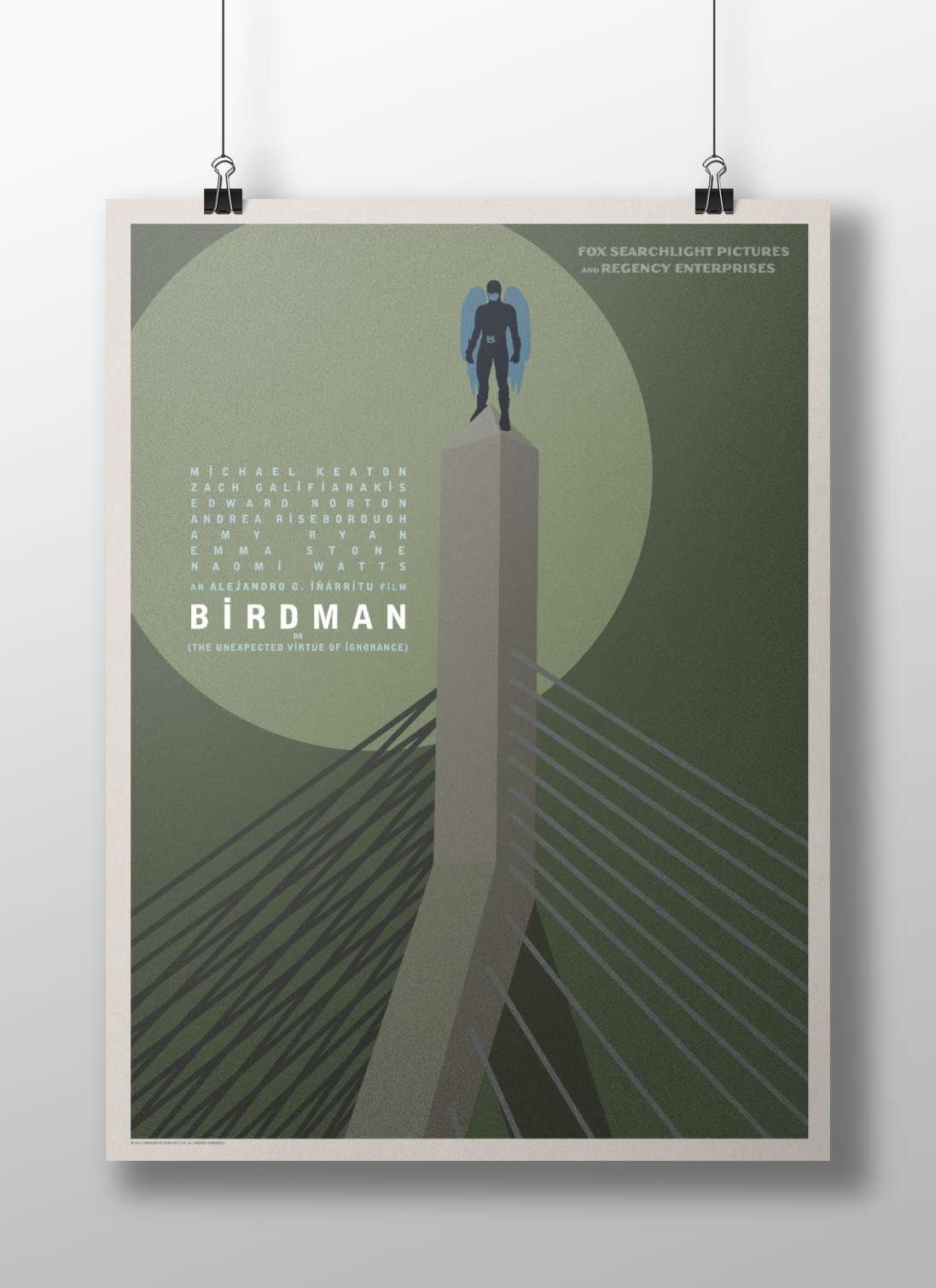 Birdman (the 2014 film by Alejandro G. Iñárritu, confirmed by OCR text including "BIRDMAN OR