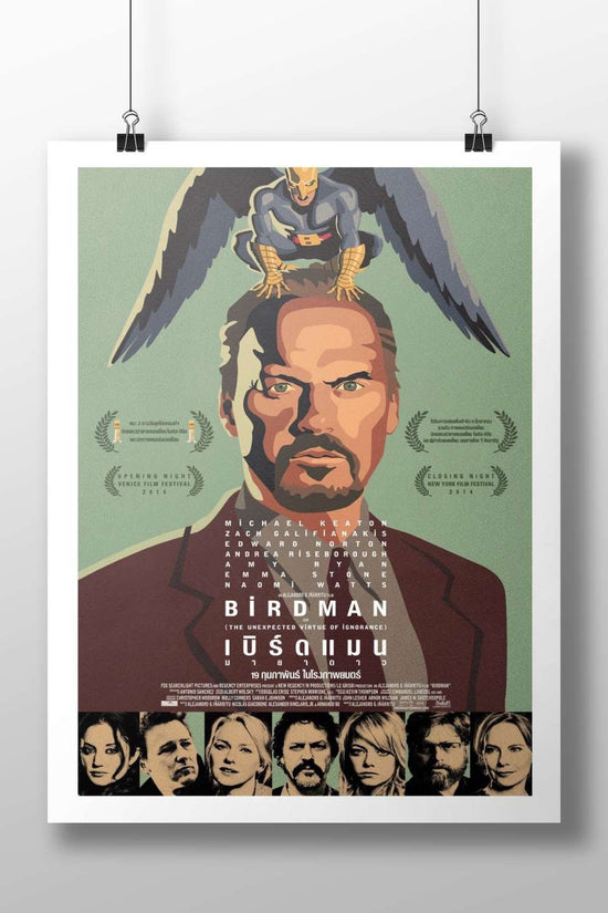Birdman (2014 film, directed by Alejandro G. Iñárritu, starring Michael Keaton) Birdman - Timeless Icon