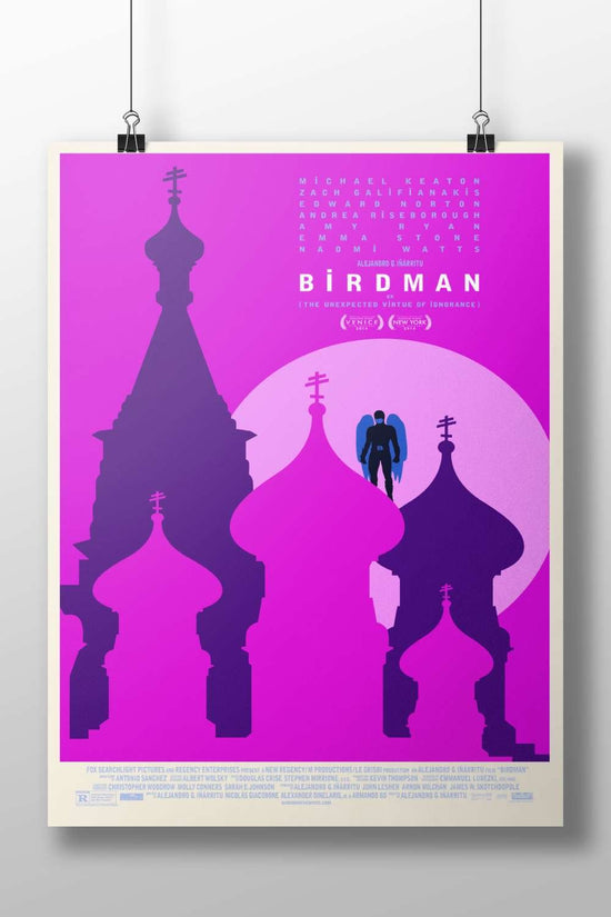 The film "Birdman" (2014) directed by Alejandro G. Iñárritu Birdman - Timeless Pop Art Poster