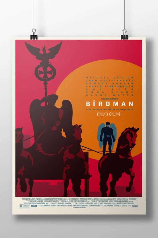 Birdman (the 2014 film directed by Alejandro G. Iñárritu) Birdman - Timeless Pop Art Poster