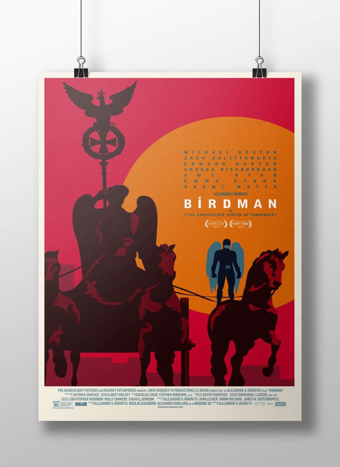 Birdman (the 2014 film directed by Alejandro G. Iñárritu) Birdman - Timeless Pop Art Poster