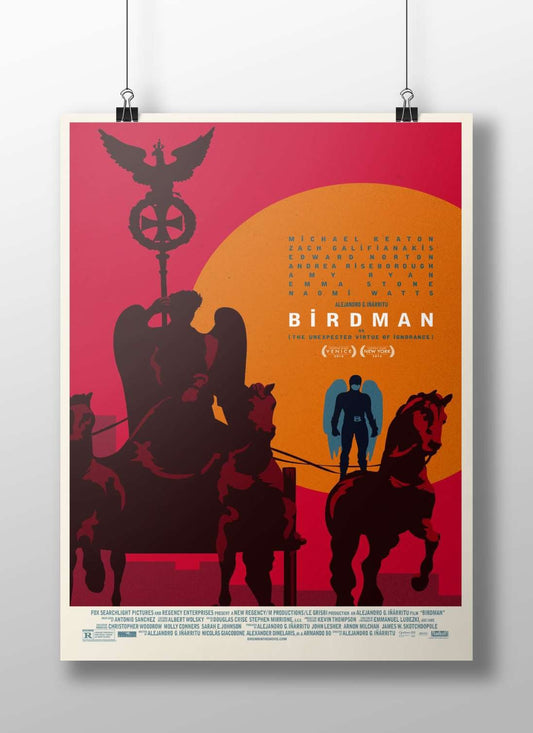 Birdman (the 2014 film directed by Alejandro G. Iñárritu) Birdman - Timeless Pop Art Poster