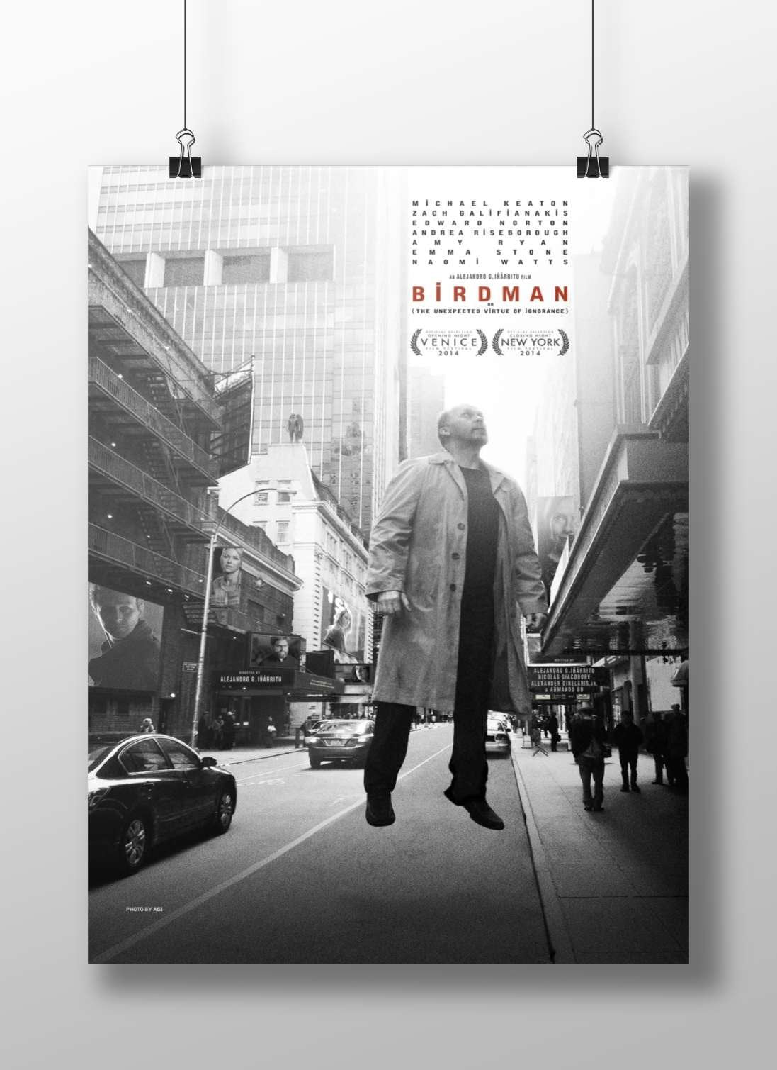 Birdman (The Unexpected Virtue of Ignorance) Riggan Thomson - Birdman (Unexpected Virtue) Poster