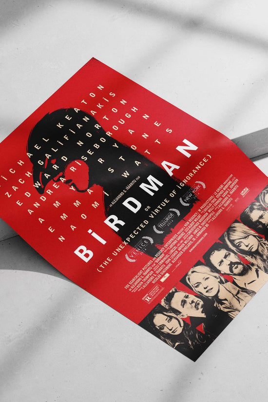 Birdman (The Unexpected Virtue of Ignorance) Birdman - The Unexpected Virtue Pop Art Poster