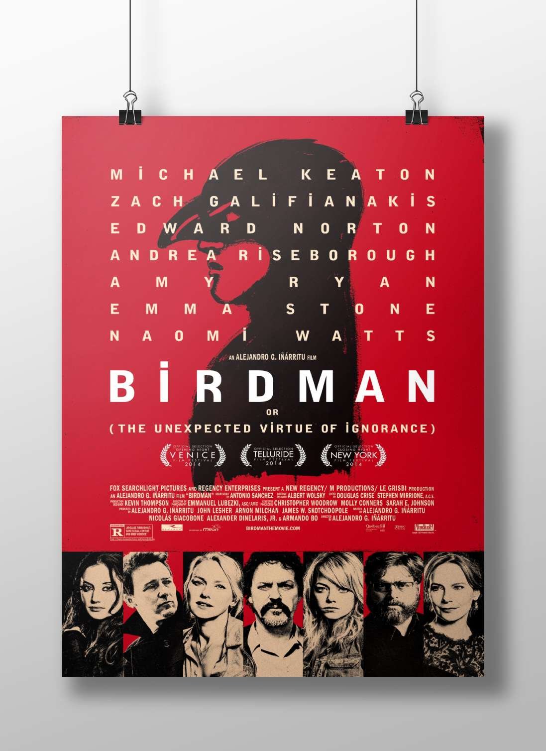 Birdman (The Unexpected Virtue of Ignorance) Birdman - The Unexpected Virtue Pop Art Poster