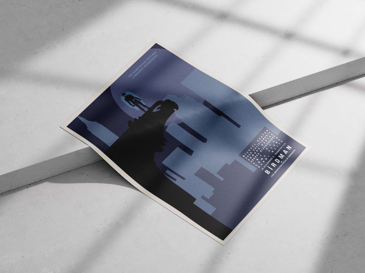 Birdman (the titular character from the 2014 film) Birdman - Noir Icon Poster