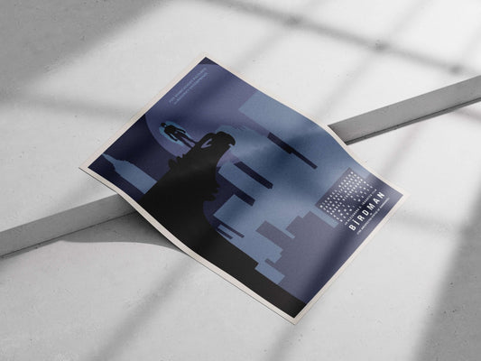 Birdman (the titular character from the 2014 film) Birdman - Noir Icon Poster