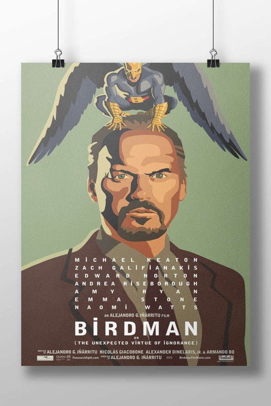 Birdman (the film "Birdman or (The Unexpected Virtue of Ignorance)") Birdman - Theatrical Mastery Poster