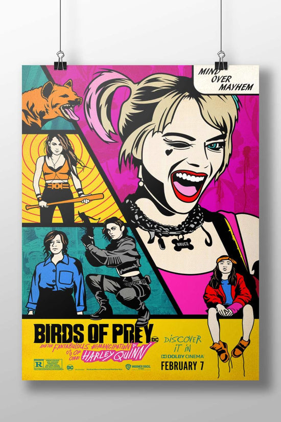 Harley Quinn (character from Birds of Prey movie, confirmed by Tesseract OCR’s "—eaele" typo as