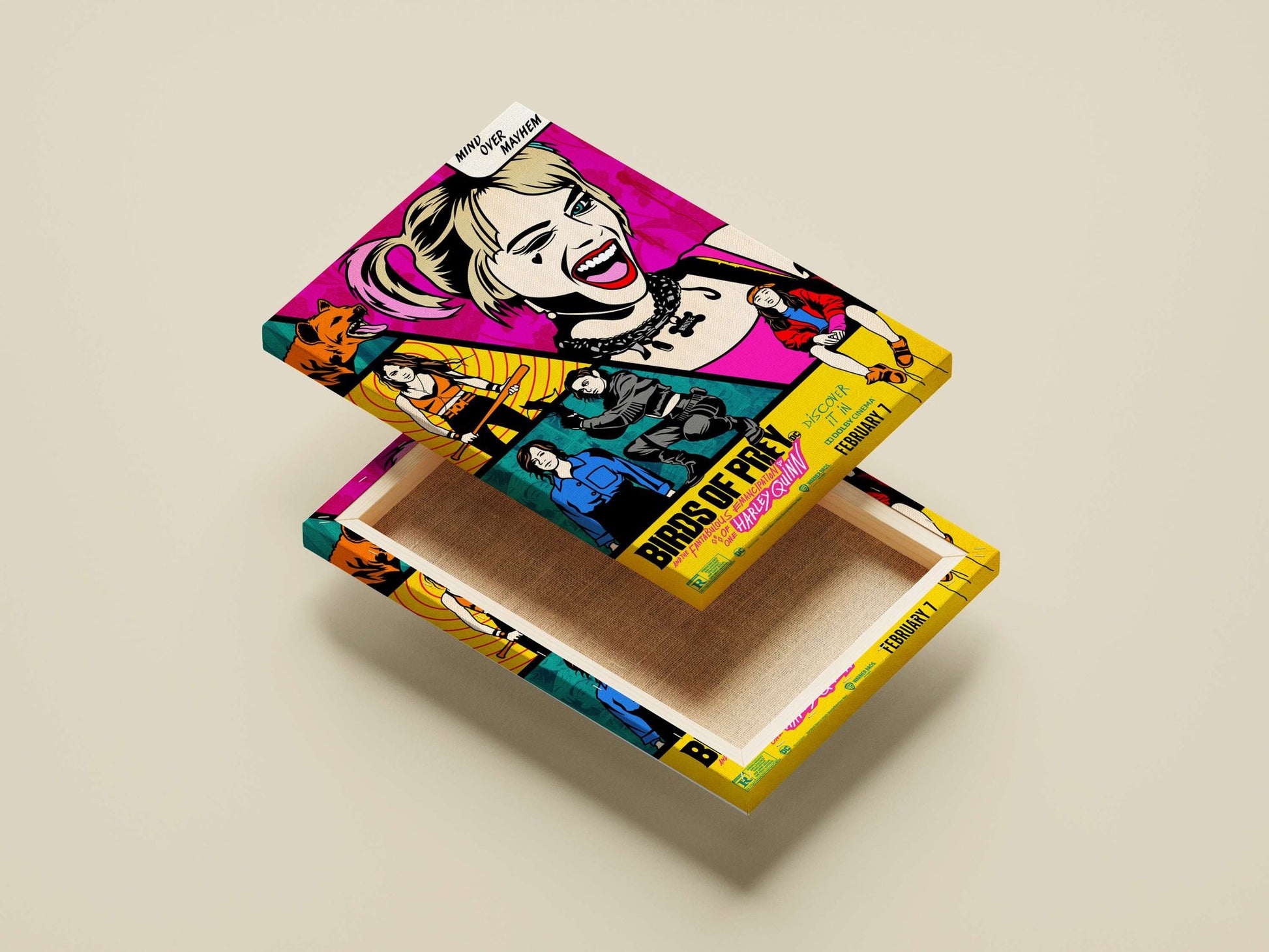Harley Quinn (character from Birds of Prey movie, confirmed by Tesseract OCR’s "—eaele" typo as