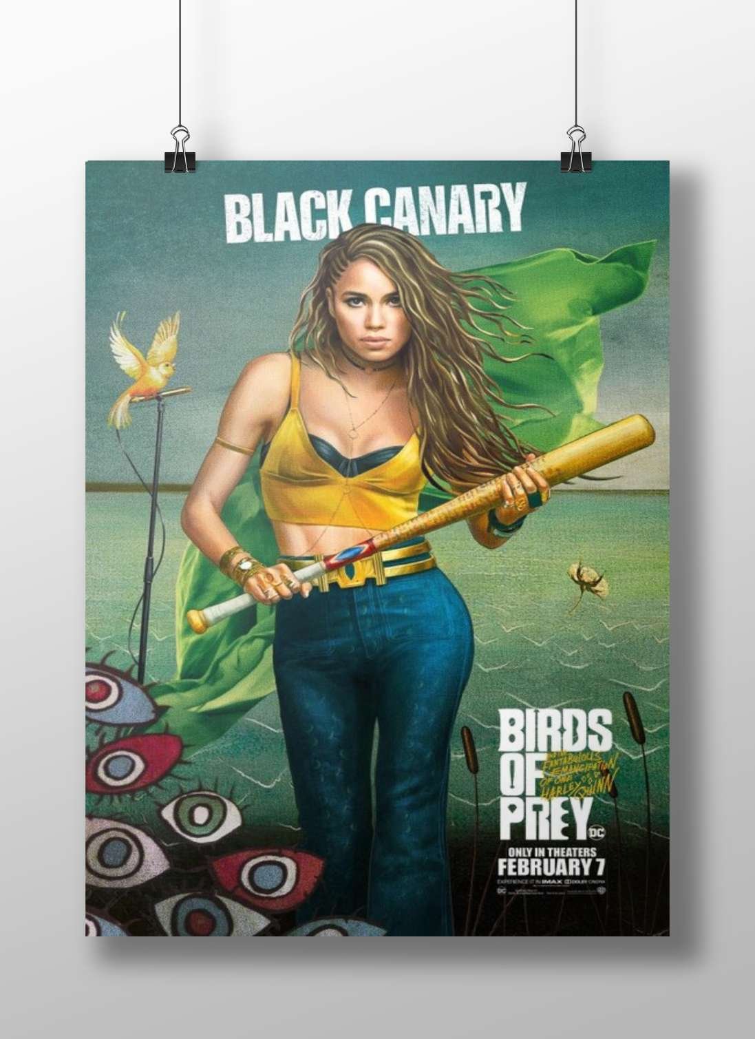 Black Canary (from the Birds of Prey franchise) Black Canary - Bold Pop Art Poster