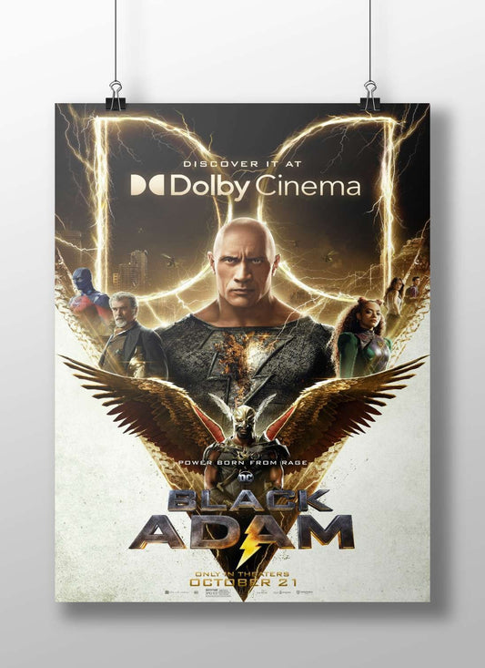 Black Adam (DC Comics superhero) Black Adam - Powerful Mythical Villain Poster
