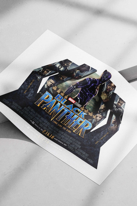 Marvel Studios' "Black Panther" film franchise T'Challa - Black Panther Pop Art Poster