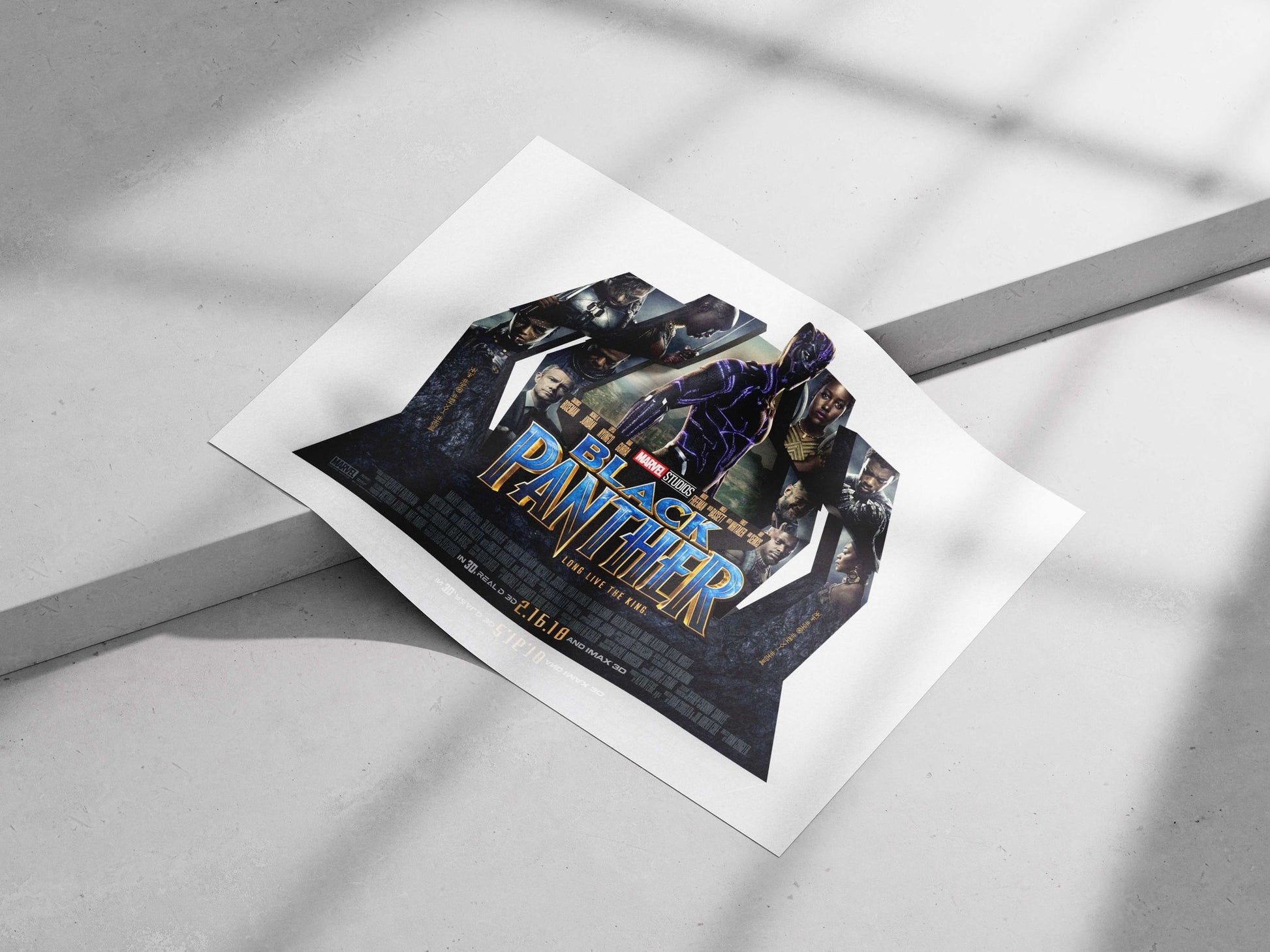 Marvel Studios' "Black Panther" film franchise T'Challa - Black Panther Pop Art Poster