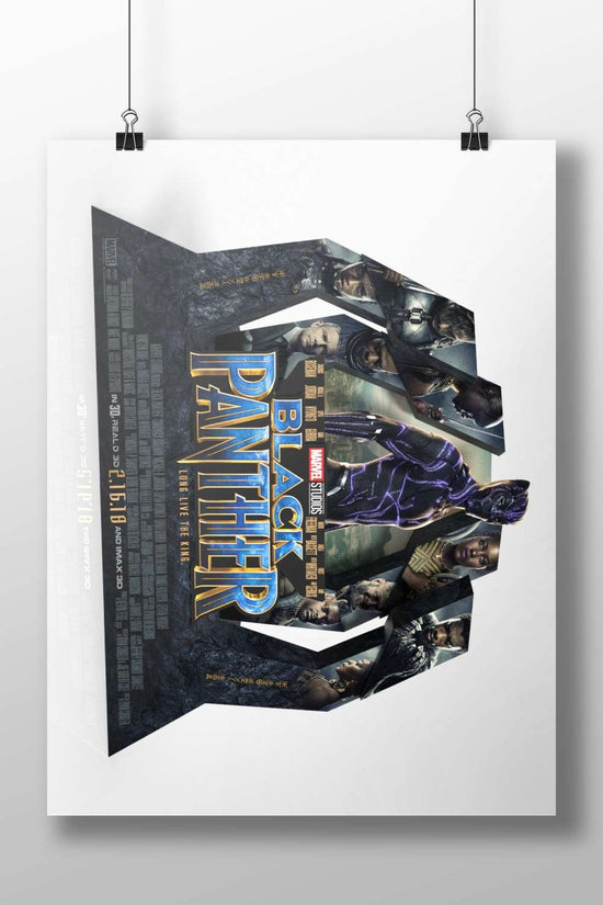 Marvel Studios' "Black Panther" film franchise T'Challa - Black Panther Pop Art Poster