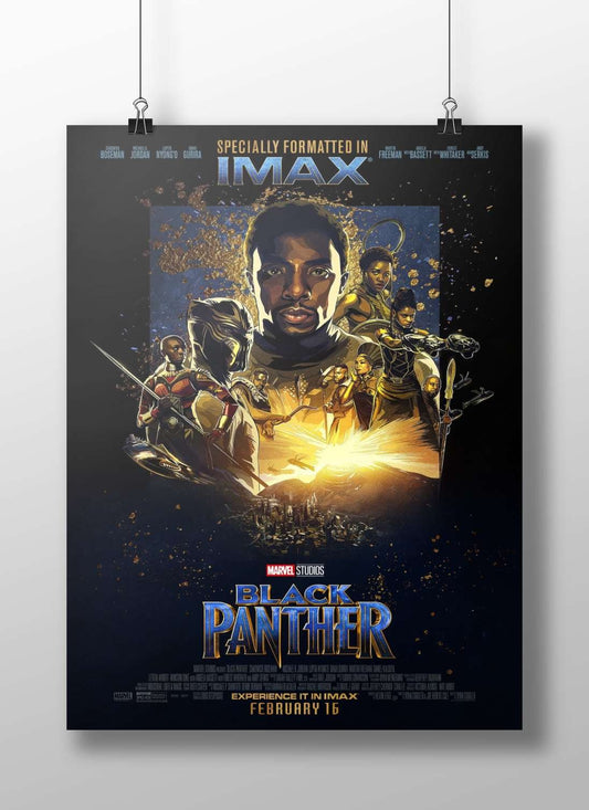 The Marvel Cinematic Universe film "Black Panther", starring Chadwick Boseman, Michael B. Jordan, Lupita Nyong'o,
