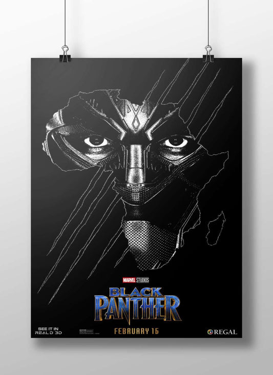 Marvel Studios' Black Panther movie T'Challa - Reigning Noir Poster