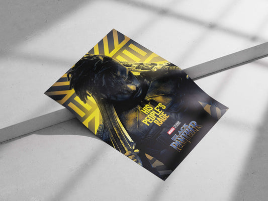 T'Challa (Black Panther) from Marvel Studios' Black Panther franchise T'Challa - Black Panther Heroic Poster