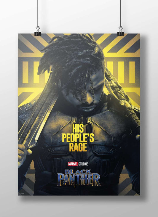 T'Challa (Black Panther) from Marvel Studios' Black Panther franchise T'Challa - Black Panther Heroic Poster